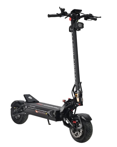 [tvr-fighter-supreme-plus-60ah] Teverun fighter SUPREME PLUS 60Ah, incl. fast charger + steering damper + TFT 4' display with NFC +GPS +full hydraulic brake