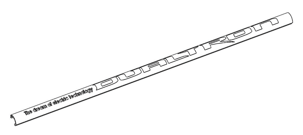 Light Cover Body side (Cubierta LED de tplataforma) Dualtron Mini Long Body (unit)