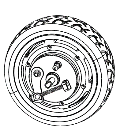 Motor without tire For Duartron Mini Special 