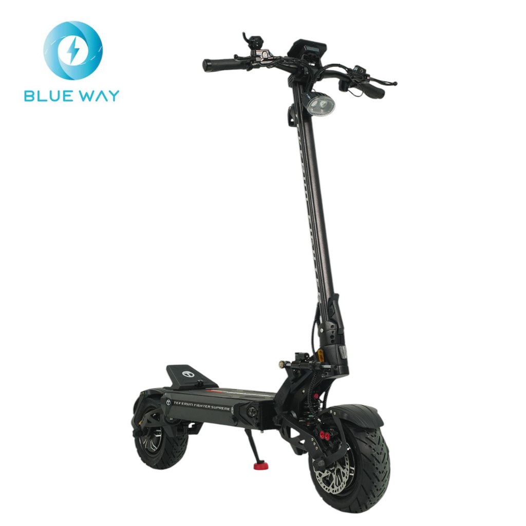 Teverun fighter SUPREME ULTRA 60Ah, incl. fast charger + steering damper + TFT 4' display with NFC +adjustable hydraulic suspension +GPS +4 piston full hydraulic brake +PKE