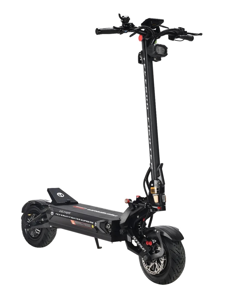Teverun fighter SUPREME PLUS 60Ah, incl. fast charger + steering damper + TFT 4' display with NFC +GPS +full hydraulic brake