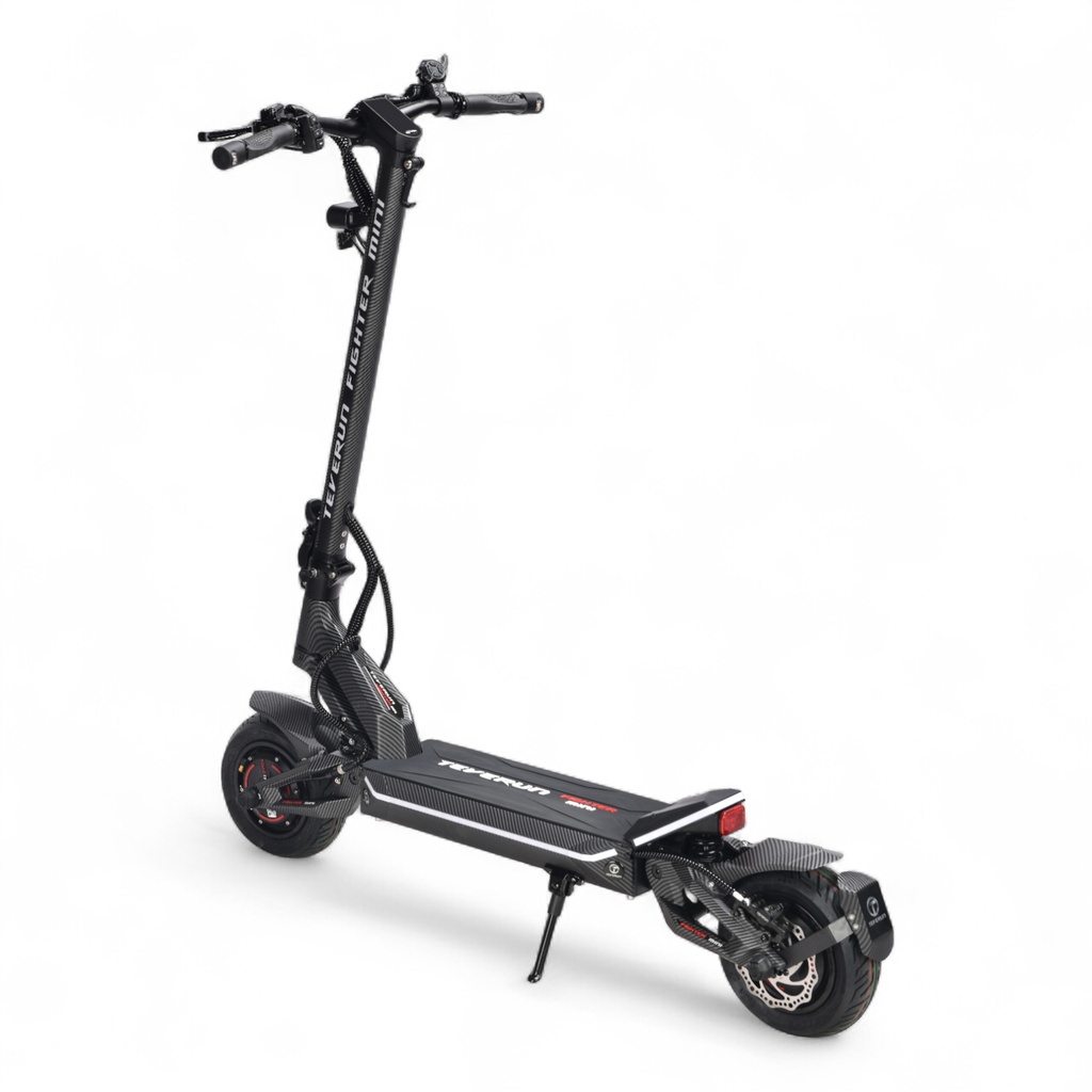Teverun Fighter Mini Pro v4 Carbon 60V 25Ah Samsung with Bosch motor +fast charger +GPS +NFC green and red badges +carbon +self sealing tyre + adjustable hydraulic suspension