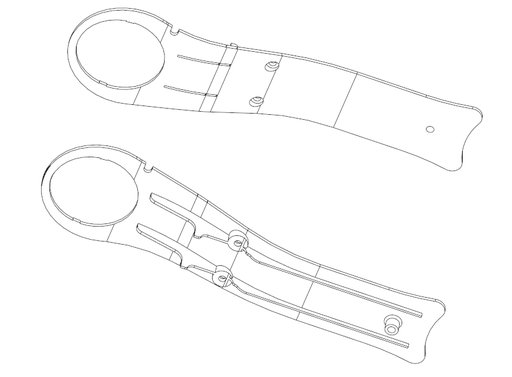 [mm-dt-storm-rear-arm-mud-cover-mechanical] Rear Arm Mud Cover (Cubierta Brazo Trasero) compatible for Minimotors Dualtron Storm