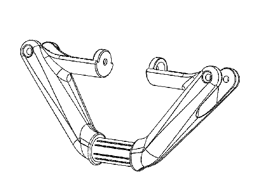 [mm-dt-folding-handle-body-storm-mechanical] Folding Handle Body (Cuerpo Manilla Plegable) compatible for Minimotors Dualtron Storm