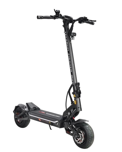 [tvr-fmini-boost-25] Teverun Fighter Mini v4 52V 25Ah with Bosch motor +fast charger +GPS +NFC green and red badges +carbon +self sealing tyre + adjustable hydraulic suspension